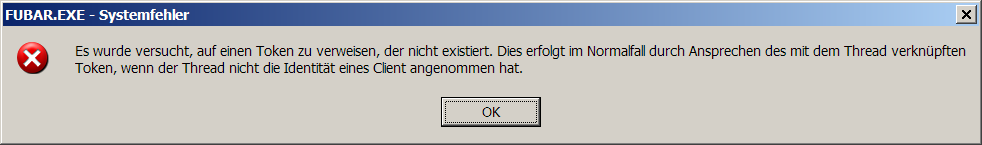 [Screen shot of wrong german error message for NTSTATUS 0xC000012F alias STATUS_INVALID_IMAGE_NOT_MZ]