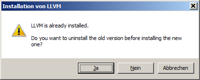 [Screen shot of misleading installer message box]
